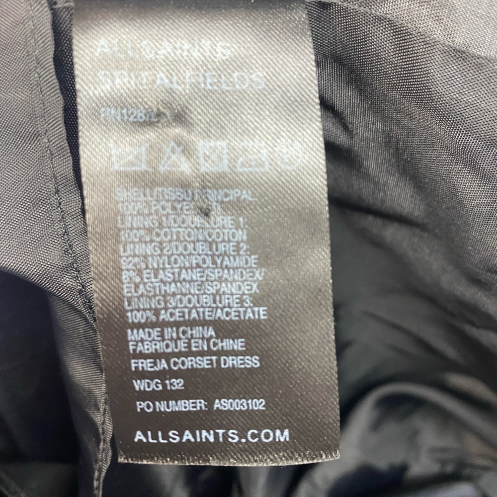 ALLSAINTS Freja Corset dress Uk 6 - Picture 3 of 5